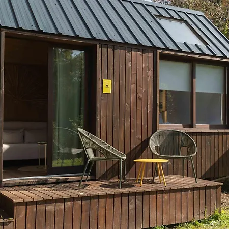 Tiny Pampa - Etang & Bain Nordique 木屋 Etival-les-le-Mans